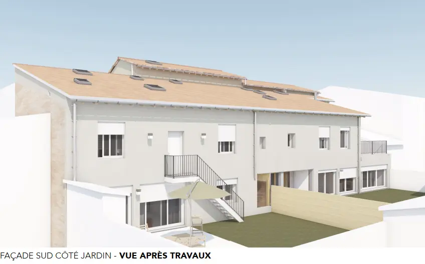 Réhabilitation Impasse d’Agen à Bordeaux après travaux avec étude structure